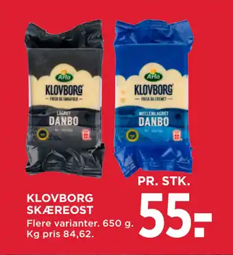 MENY KLOVBORG SKÆREOST tilbud