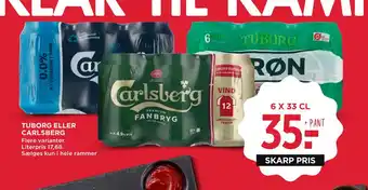 MENY TUBORG ELLER CARLSBERG tilbud