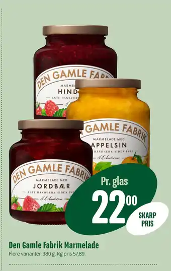 Min Købmand Den Gamle Fabrik Marmelade tilbud
