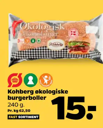 Netto Kohberg økologiske burgerboller tilbud