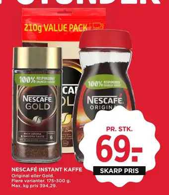 MENY NESCAFÉ INSTANT KAFFE tilbud