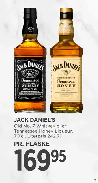 MENY JACK DANIEL’S tilbud