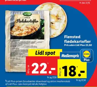 Lidl Flensted flødekartofler tilbud