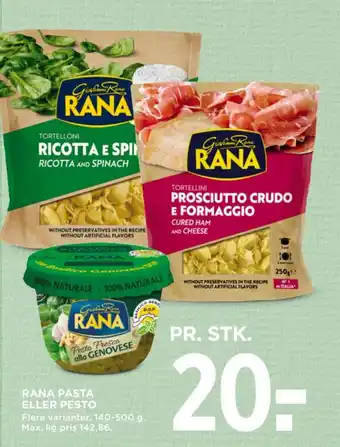 MENY RANA PASTA ELLER PESTO tilbud