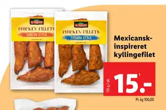 Lidl Mexicanskinspireret kyllingefilet tilbud