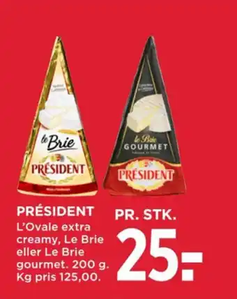 MENY PRÉSIDENT tilbud