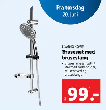 Lidl Brusesæt med brusestang tilbud