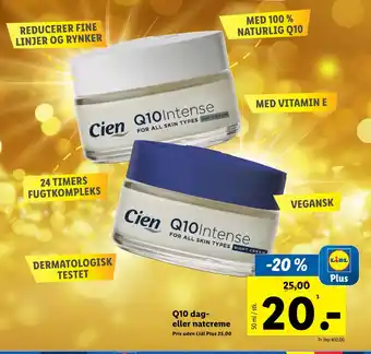 Q10 dag- eller natcreme