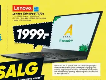 Bilka Lenovo ThinkPad T470s tilbud