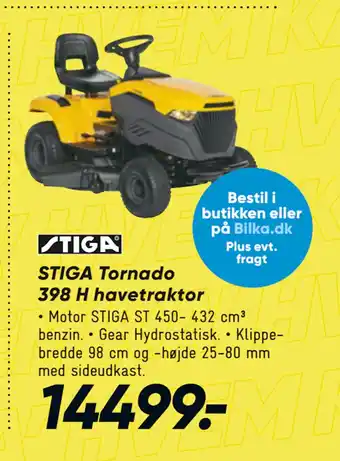 Bilka STIGA Tornado 398 H havetraktor tilbud