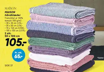 Bilka MAISON håndklæder tilbud