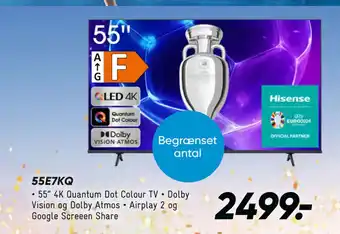 Bilka HISENSE 55E7KQ tilbud