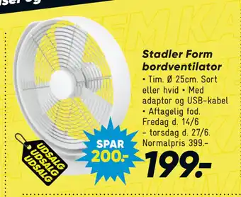 Bilka Stadler Form bordventilator tilbud