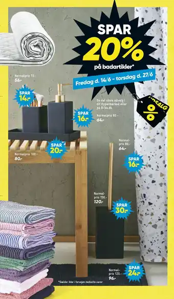 Bilka SPAR 20% på badartikler tilbud