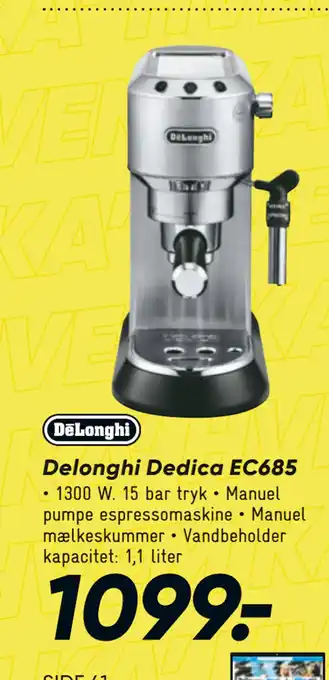 Bilka Delonghi Dedica EC685 tilbud