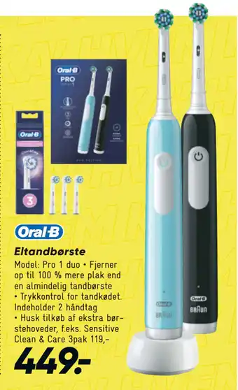 Bilka Eltandbørste tilbud
