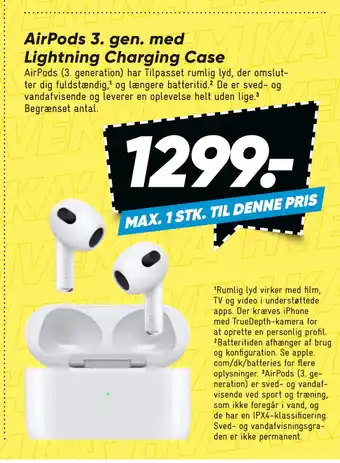 Bilka AirPods 3. gen. med Lightning Charging Case tilbud