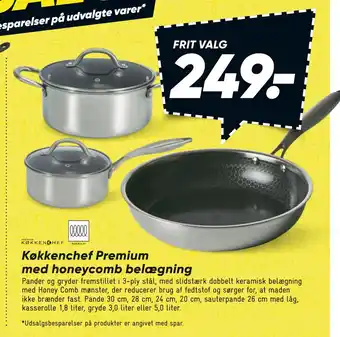 Bilka Køkkenchef Premium med honeycomb belægning tilbud