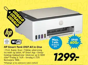 Bilka HP Smart Tank 5107 All in One tilbud