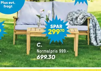 Bilka Zamora loungebord tilbud