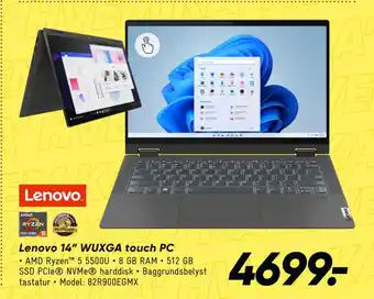 Bilka Lenovo 14” WUXGA touch PC tilbud