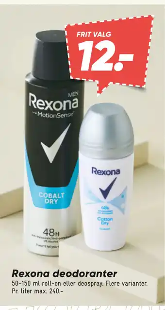 Bilka Rexona deodoranter tilbud
