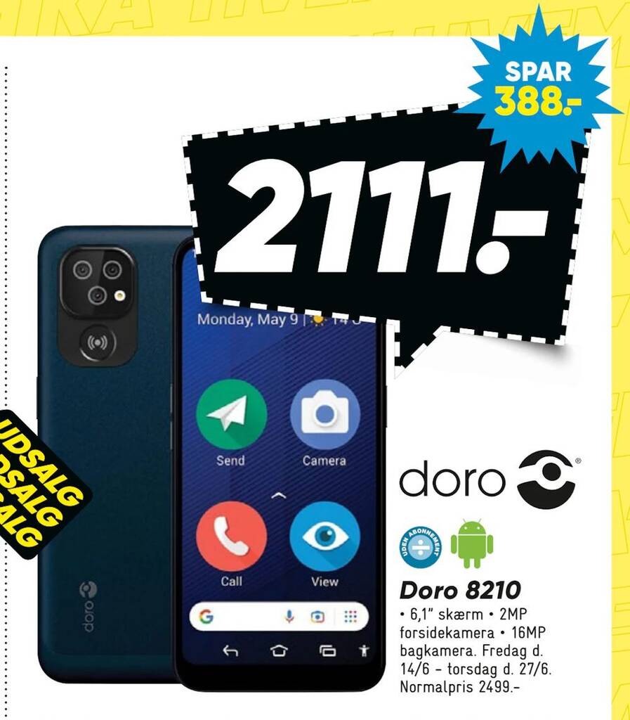 Doro 8210 tilbud hos Bilka