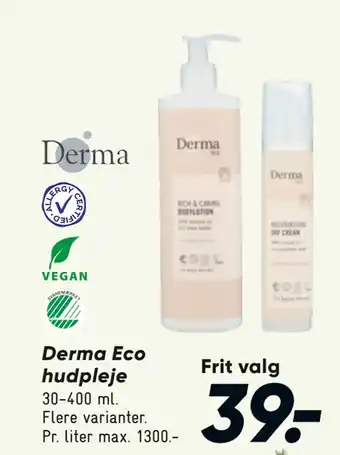 Bilka Derma Eco hudpleje tilbud