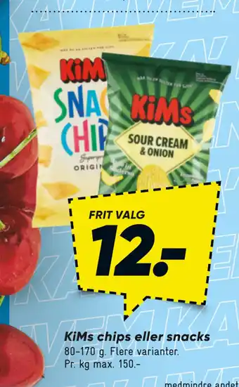 Bilka KiMs chips eller snacks tilbud