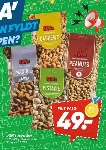 Bilka KiMs nødder tilbud