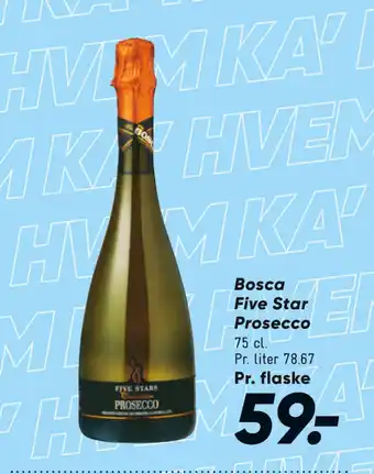 Bilka Bosca Five Star Prosecco tilbud