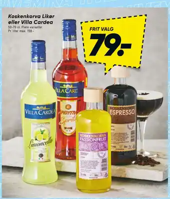 Bilka Koskenkorva Likør eller Villa Cardea tilbud