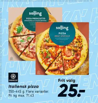 Bilka Italiensk pizza tilbud