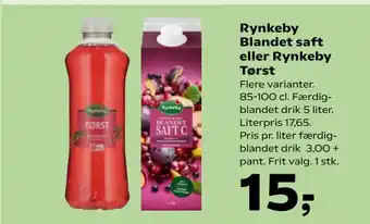 SuperBrugsen Rynkeby Blandet saft eller Rynkeby Tørst tilbud