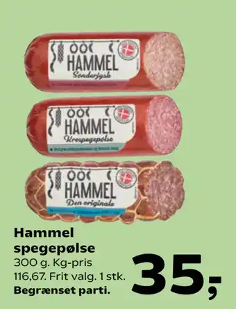 SuperBrugsen Hammel spegepølse tilbud