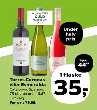 Kvickly Torres Coronas eller Esmeralda tilbud