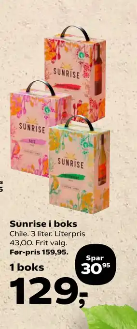 Kvickly Sunrise i boks tilbud