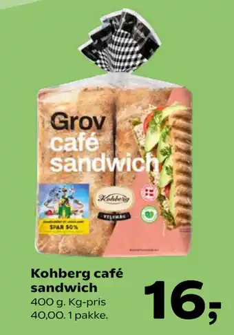 Kvickly Kohberg café sandwich tilbud