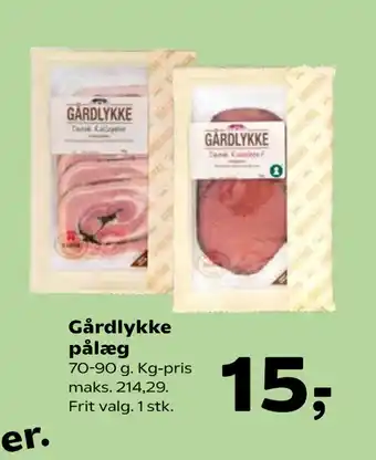 Kvickly Gårdlykke pålæg tilbud