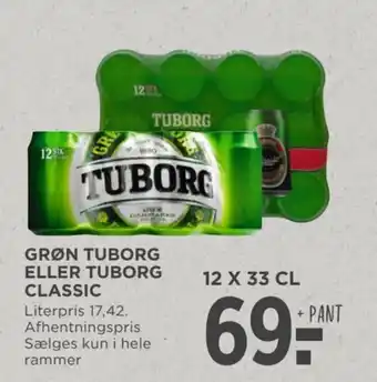 MENY GRØN TUBORG ELLER TUBORG CLASSIC tilbud