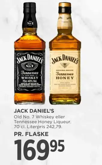 MENY JACK DANIEL'S tilbud