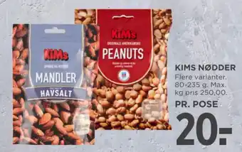 MENY KIMS NØDDER tilbud