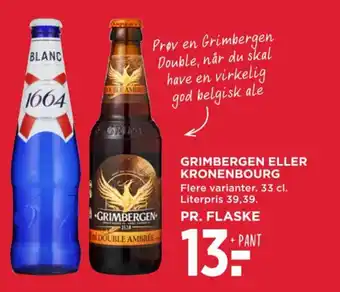 MENY GRIMBERGEN ELLER KRONENBOURG tilbud