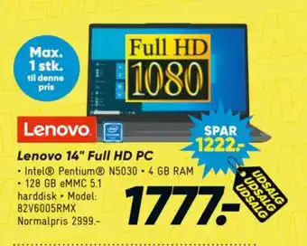 Bilka Lenovo 14" Full HD PC tilbud