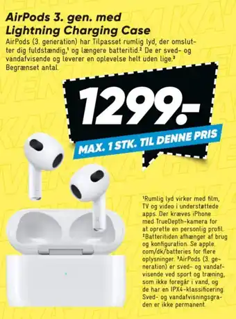 Bilka AirPods 3. gen. med Lightning Charging Case tilbud