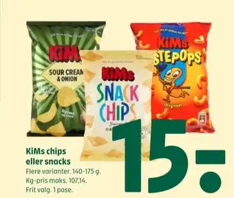 Coop 365 Snack Chips Original tilbud