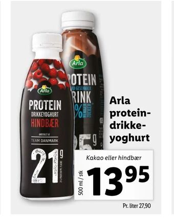 Let-Køb Arla protein drikkeyoghurt tilbud