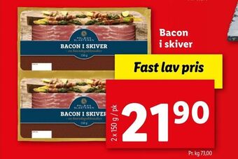 Let-Køb Bacon i skiver tilbud