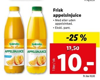 Frisk appelsinjuice