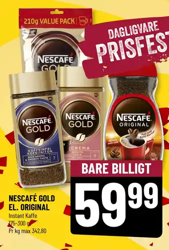 Løvbjerg NESCAFÉ GOLD EL. ORIGINAL tilbud